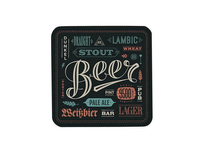 Craft Express 4 Pack Square Vegan Leather Sublimation Coasters – 4" x 4" White.