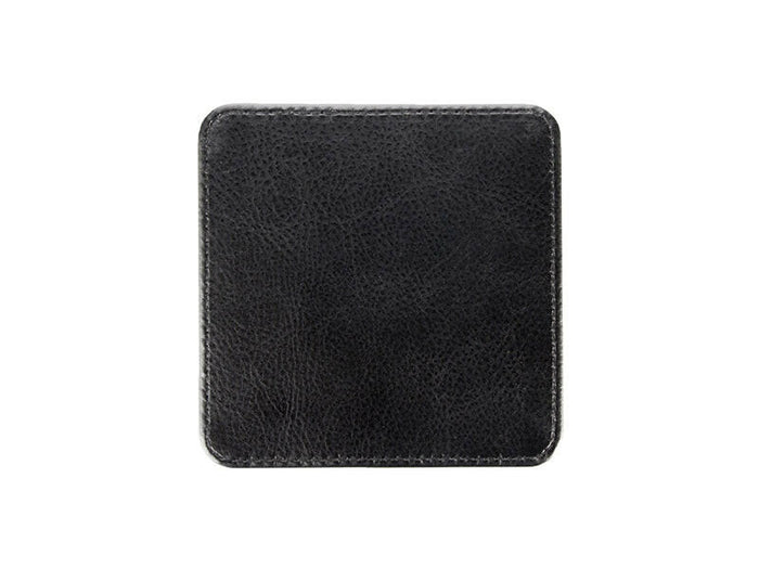 Craft Express 4 Pack Square Vegan Leather Sublimation Coasters – 4" x 4" White.