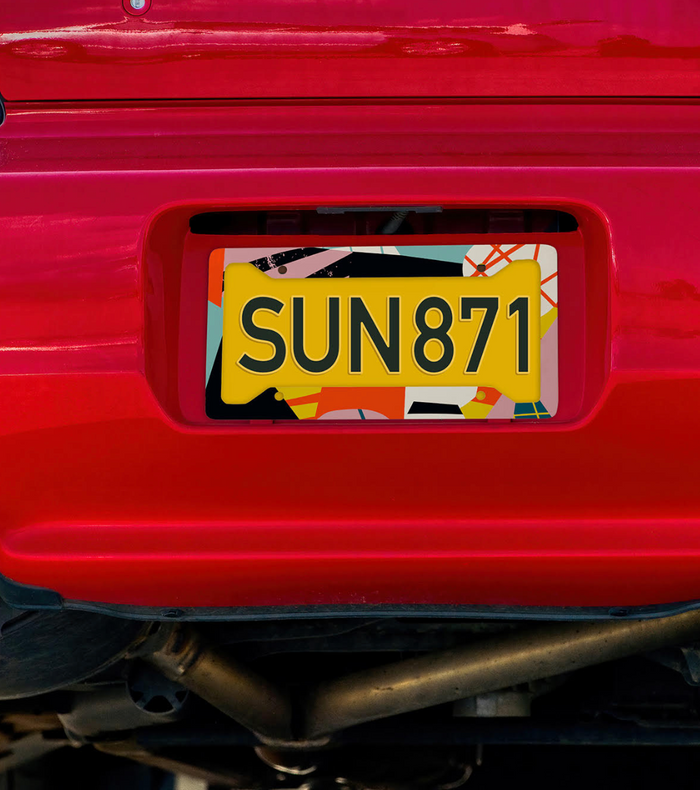 Craft Express Sublimation License Plate Cover, Glossy Aluminum, Fits All US Plates