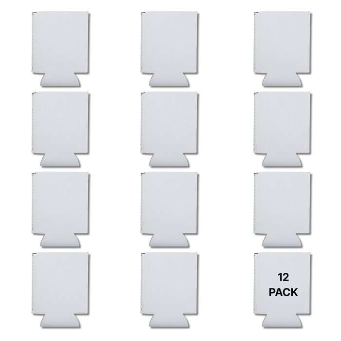 Craft Express Sublimation Neoprene Can Coolers – 12oz White