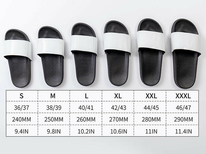 Craft Express Vegan Leather Sublimation Sliders – Adult Size Custom Slide Sandals.