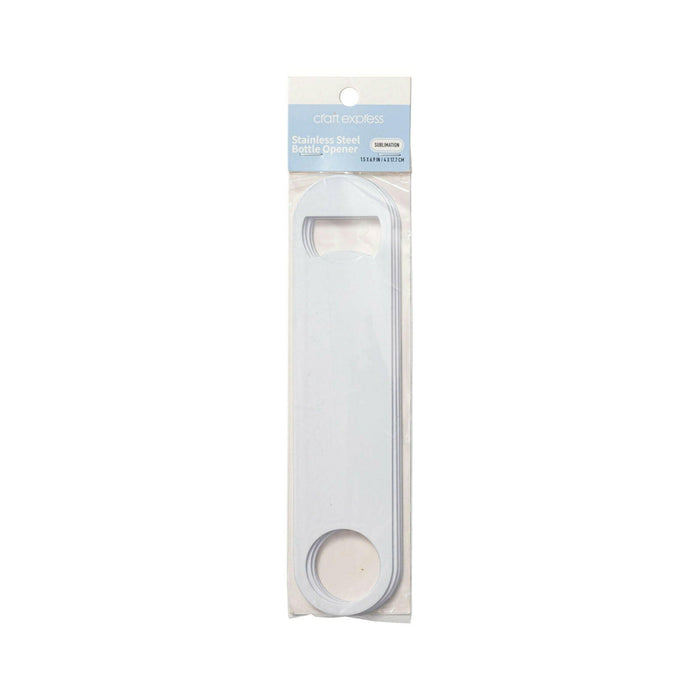 Craft Express 4-Pack White Bottle Openers – Sublimation Bar Tool Blanks.