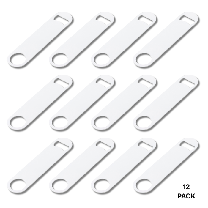 Craft Express White Bottle Openers,  Sublimation Bar Tool Blanks
