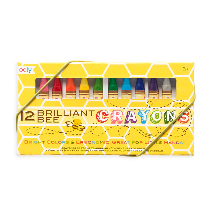 CRAYONS BRILLIANT BEESWAX 12PK