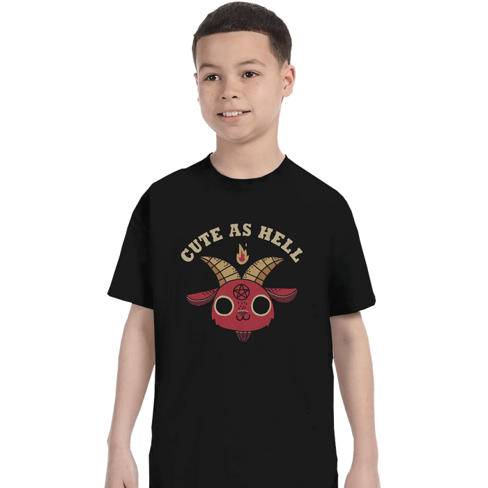 Shirts T-Shirts, Youth / XL / Black Cute As Hell