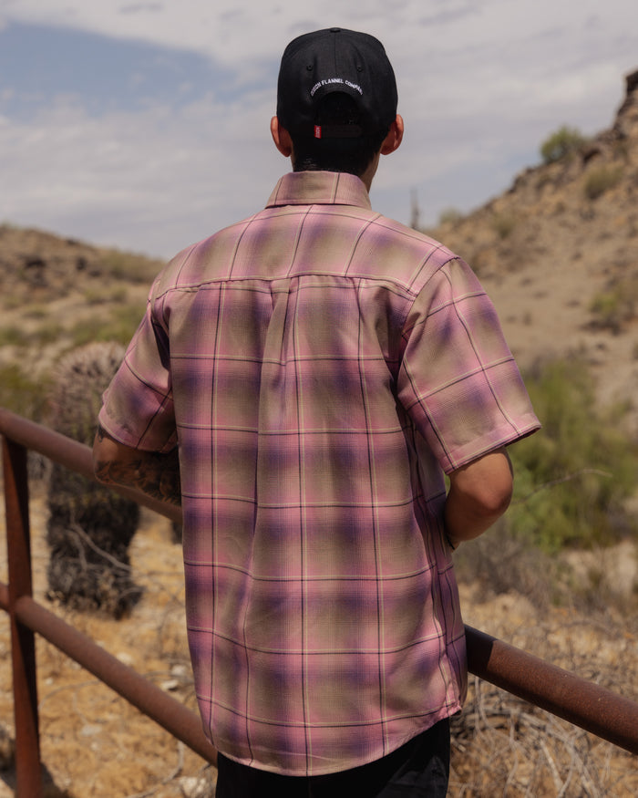 Desert Rose Shortie Short Sleeve Flannel