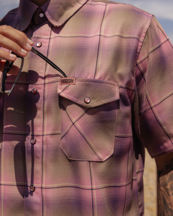 Desert Rose Shortie Short Sleeve Flannel