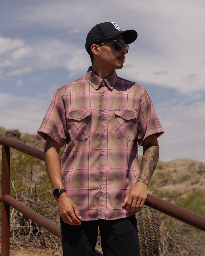 Desert Rose Shortie Short Sleeve Flannel