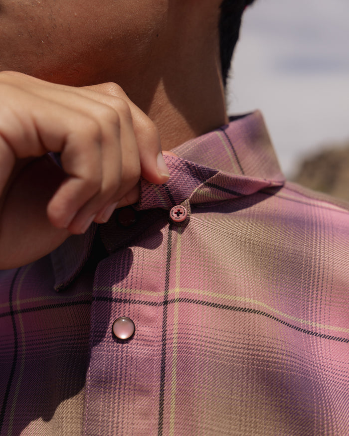 Desert Rose Shortie Short Sleeve Flannel