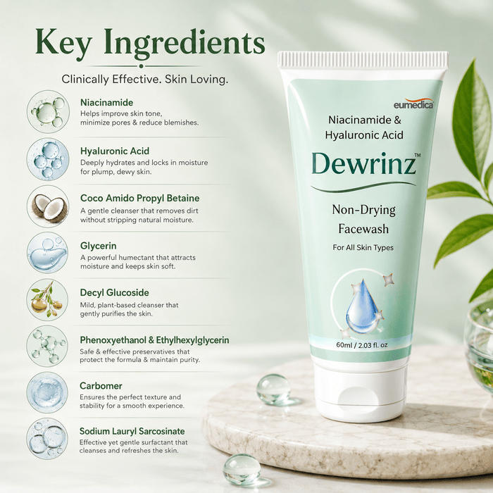 Dewrinz Non-Drying Facewash - Cosmosentials