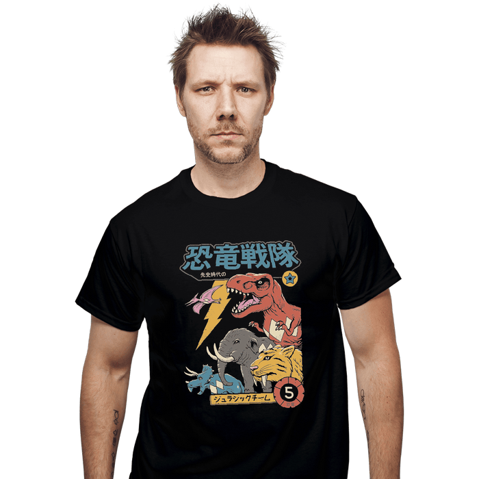 Shirts T-Shirts, Unisex / Small / Black DIno Sentai