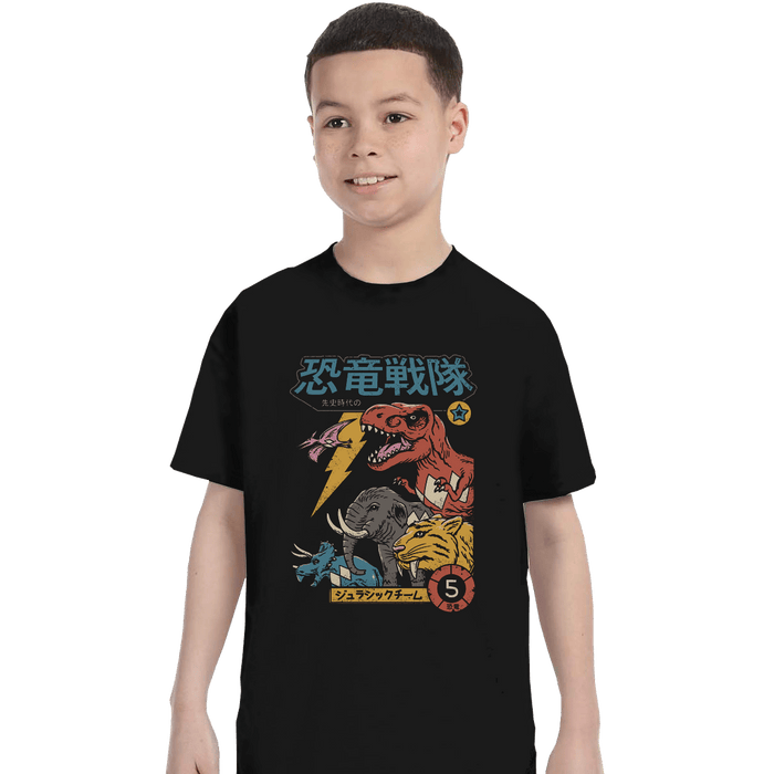 Shirts T-Shirts, Youth / XL / Black DIno Sentai