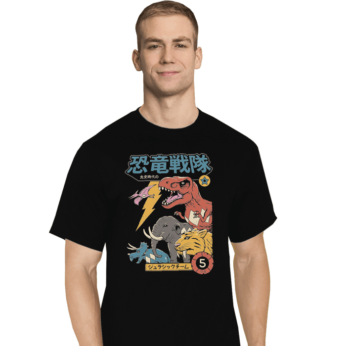 Shirts T-Shirts, Tall / Large / Black DIno Sentai