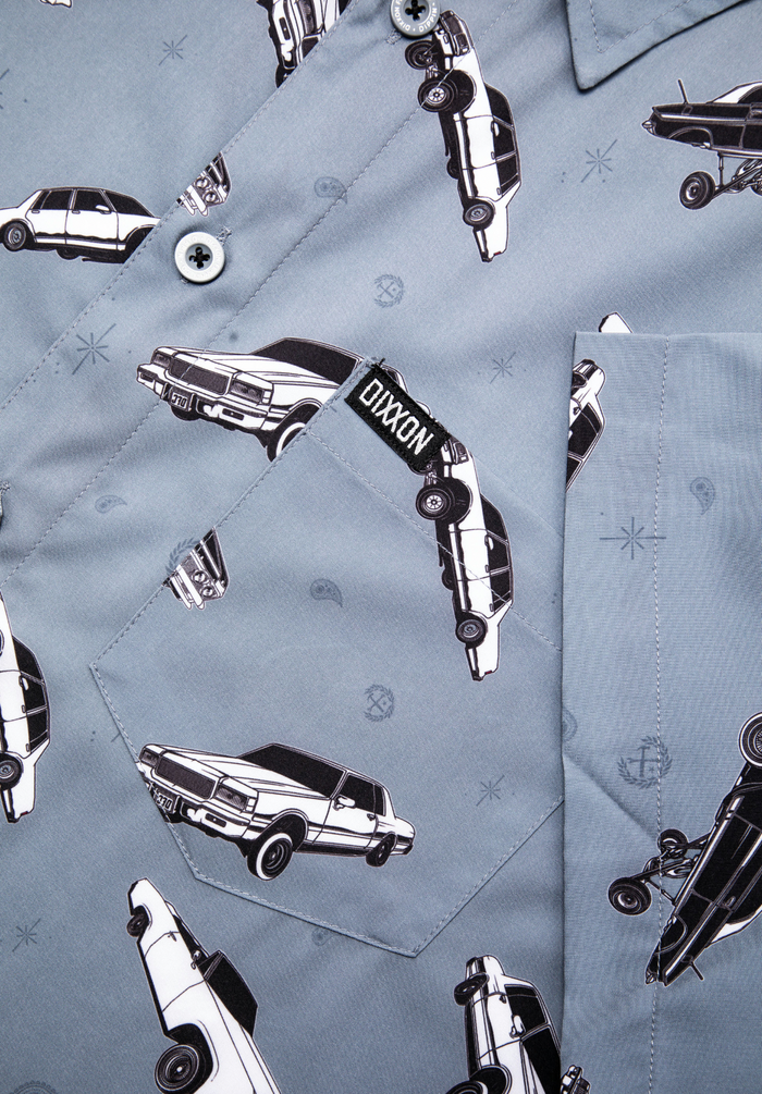 Dippin' Grey Short Sleeve Party Shirt