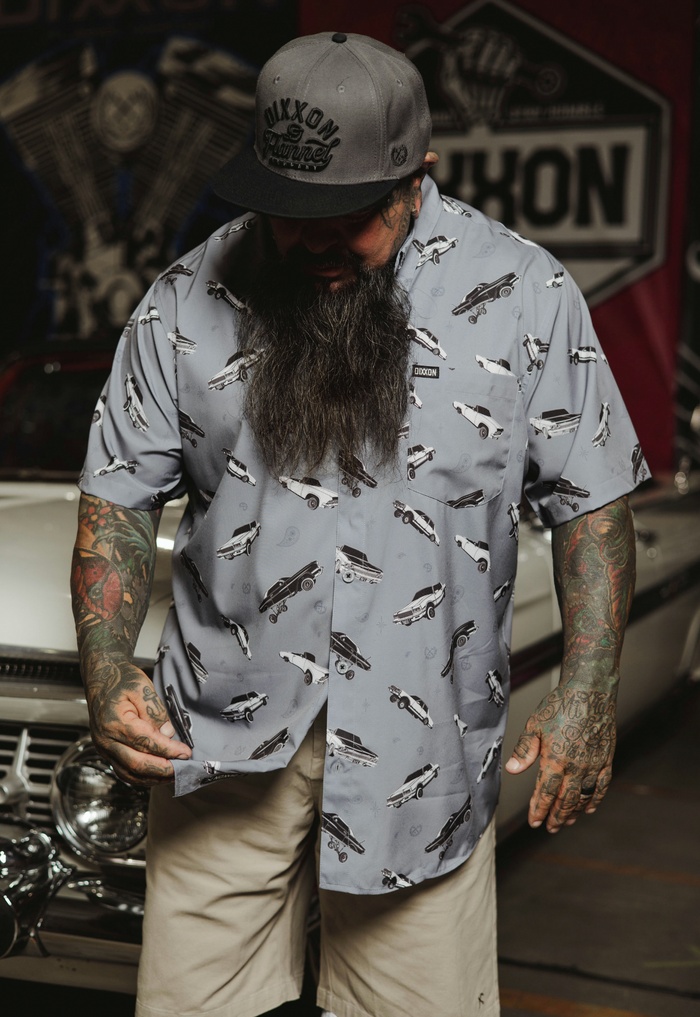 Dippin' Grey Short Sleeve Party Shirt