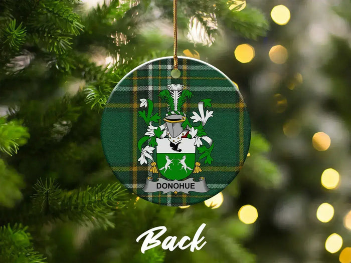 Family Crest Donohue Christmas Tree Ornament