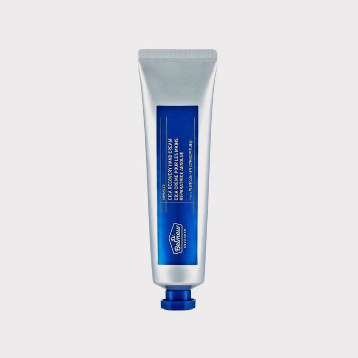 The Face Shop Dr. Belmeur Advanced Cica Recovery Hand Cream 60ml Korean hand cream to calm eczema flare-ups, smooth fine lines and wrinkles. Suitable for sensitive skin.