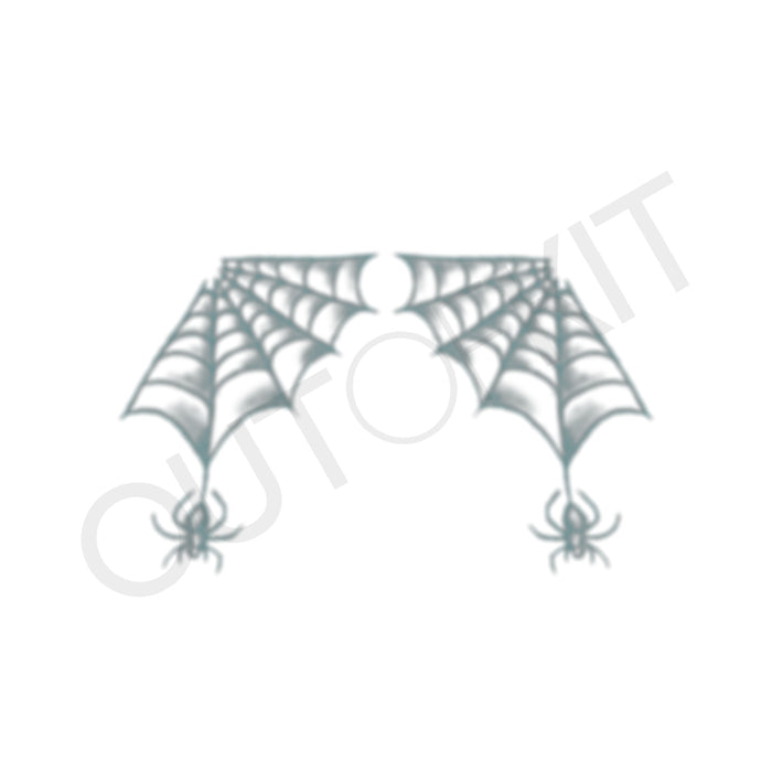 Ear Web Spider Tattoo
