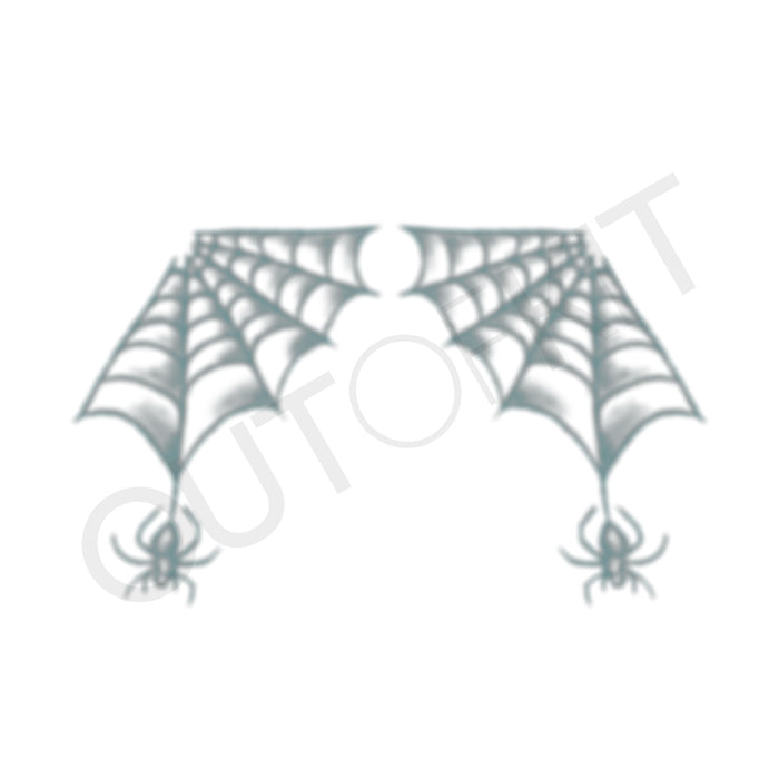 Ear Web Spider Tattoo
