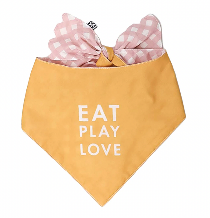 Eat Play Love Pet Bandana - Pine & Moss