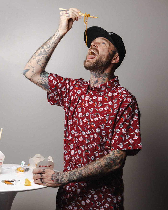 Eating Out Short Sleeve Party Shirt
