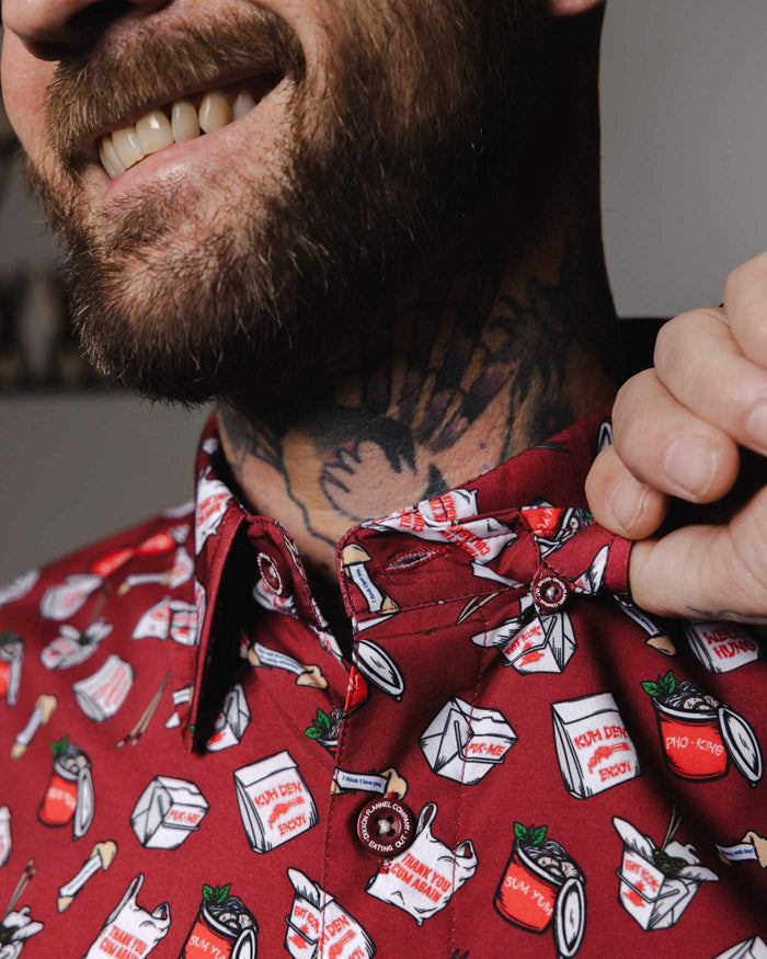 Eating Out Short Sleeve Party Shirt