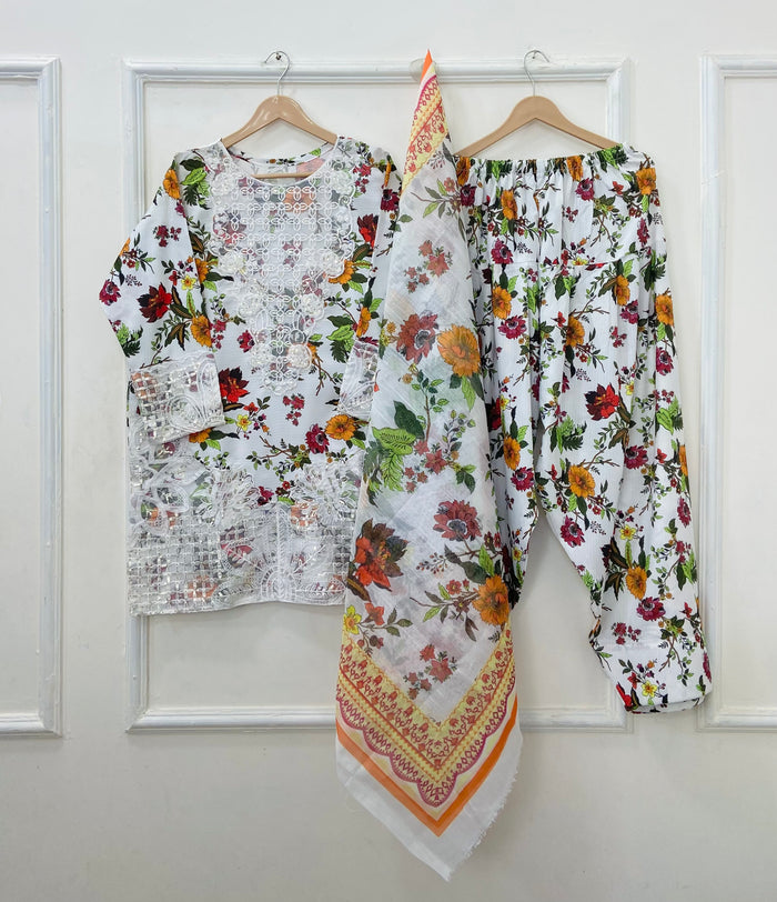 Eid Edit: 3PC (Bana Dora Silk) D-511