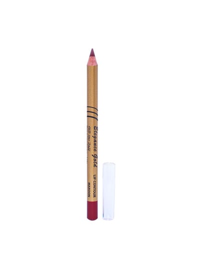 Elegance Gold Lip Contour Maroon