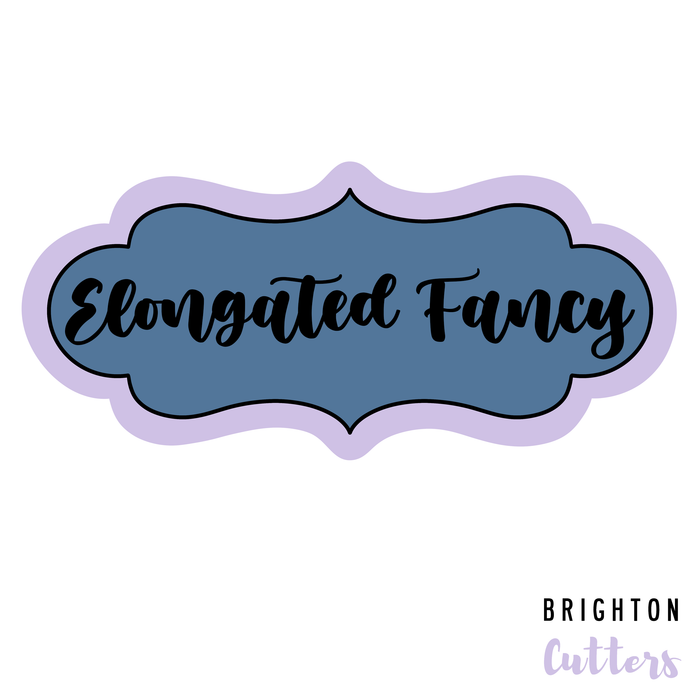 Elongated Fancy Plaque Cookie Cutter