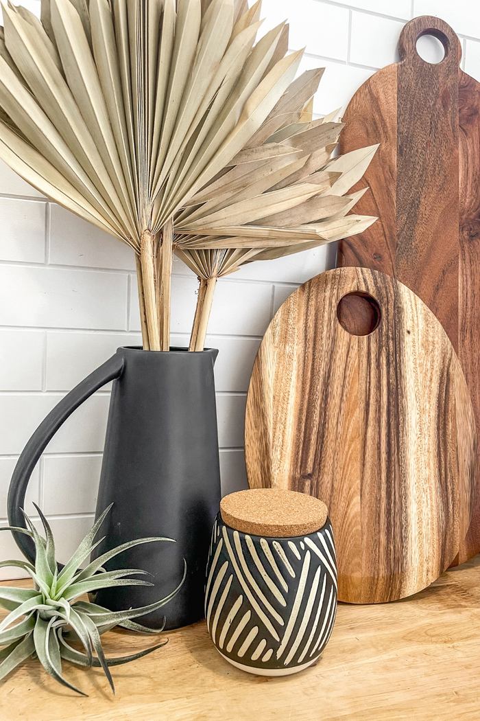 Bloomingville-Matte-Black-Ceramic-Pitcher