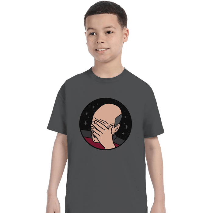 Shirts T-Shirts, Youth / XL / Charcoal Epic Facepalm