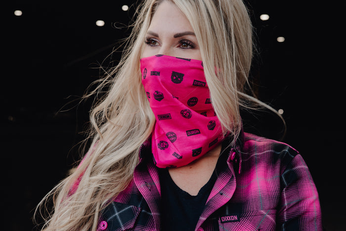 Executive Neck Gaiter - Pink / Black