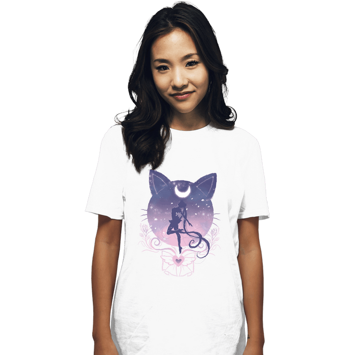Shirts T-Shirts, Unisex / Small / White Fight Like A Girl Moon