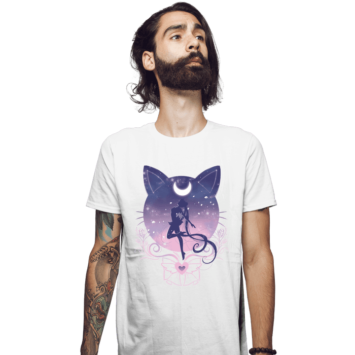 Shirts Fitted Shirts, Mens / Small / White Fight Like A Girl Moon