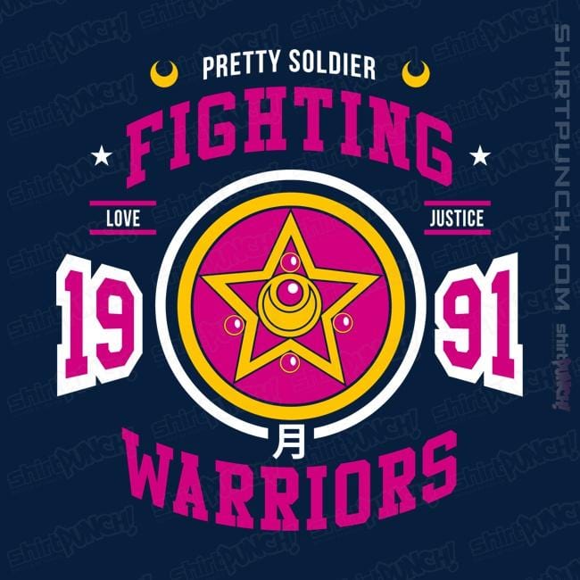 Shirts Magnets / 3"x3" / Navy Fighting Senshi