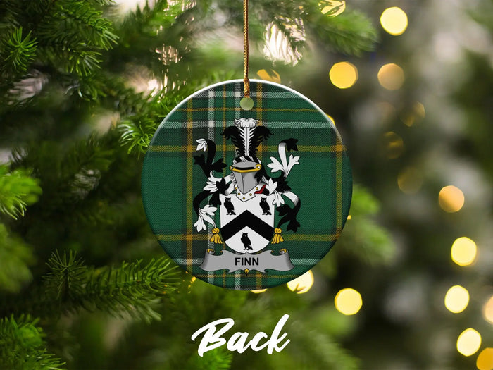 Personalized Family Crest Holiday Ornament