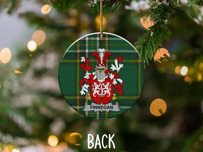 Personalized Family Crest Christmas Ornament