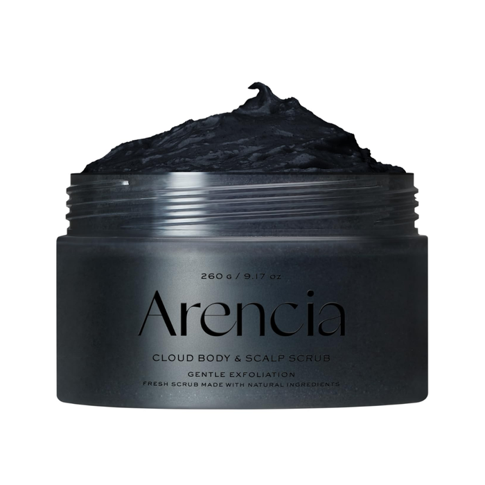 Arencia Fresh Cloud Body & Scalp Scrub BLACK TEA YUZU Nudie Glow Australia