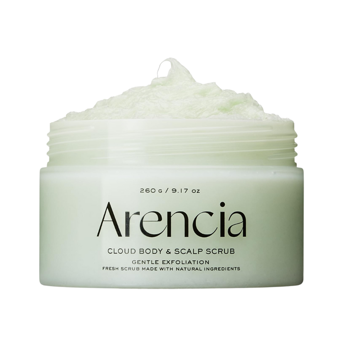 Arencia Fresh Cloud Body & Scalp Scrub GERANIUM PRIMROSE Nudie Glow