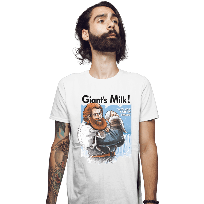 Shirts Fitted Shirts, Mens / Small / White Giant's Milk!
