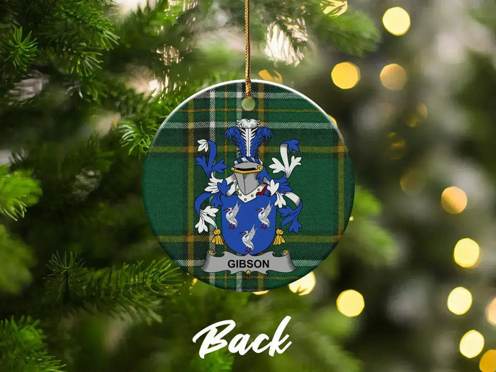 Personalized Family Crest Christmas Ornament