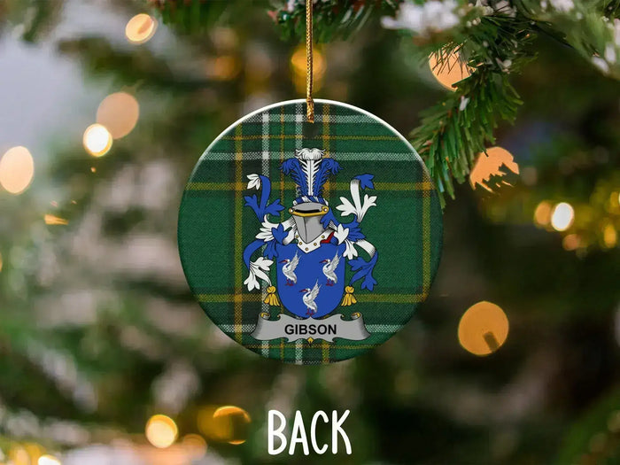Gibson Family Crest Christmas Tree Ornament