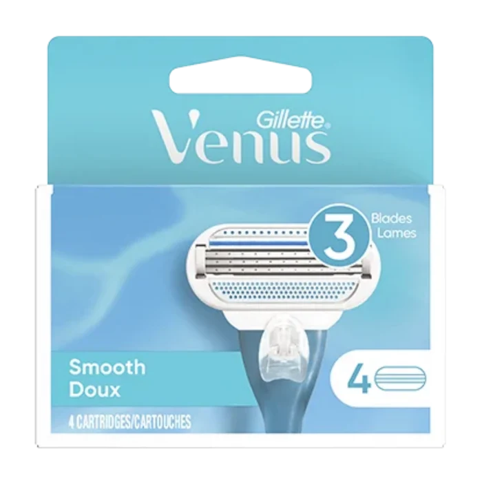 Gillette Venus Smooth Razor Refill Blades - 4 Refills