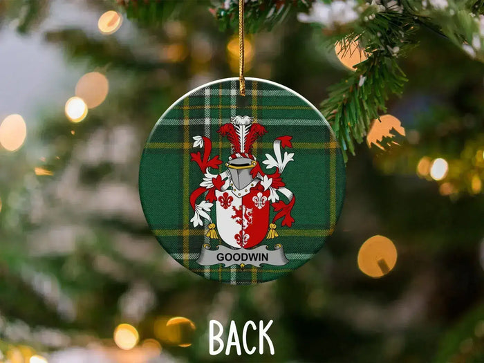 Personalized Family Crest Christmas Ornament
