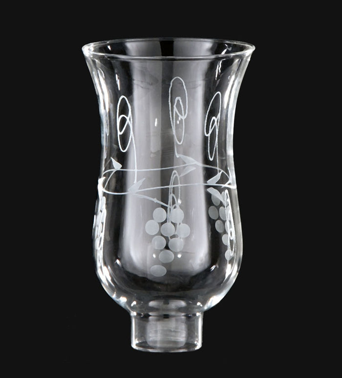 Grapes Design Hurricane Shade or Globe, 1-5/8" Fitter Size (08710)
