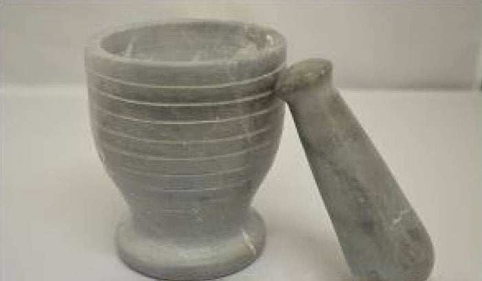 Gray Soapstone Mortar & Pestle 3'' X 3'' X 3.5''h