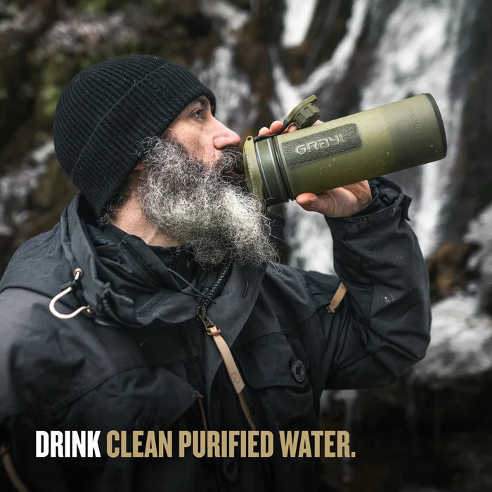 Grayl 24oz GeoPress® Purifier - Covert Olive Drab