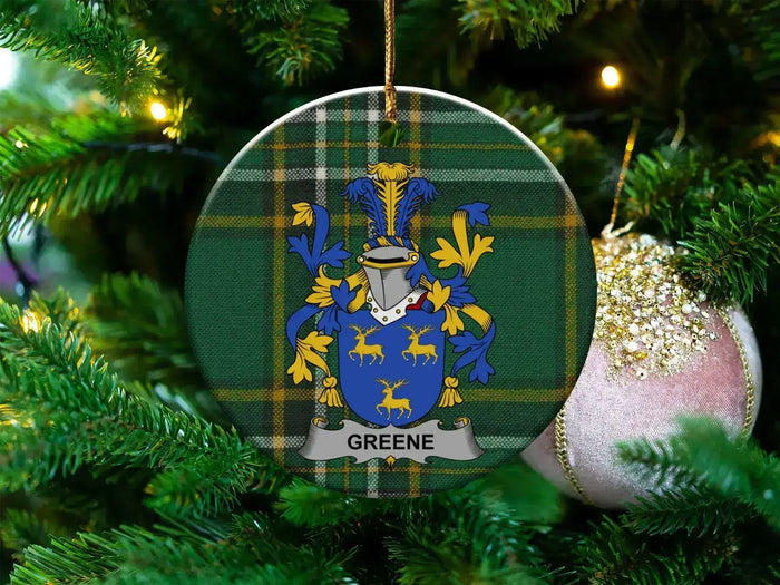 Family Crest Personalized Christmas Ornament