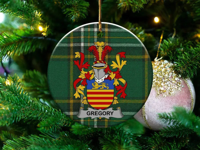 Gregory Coat of Arms Family Crest Christmas