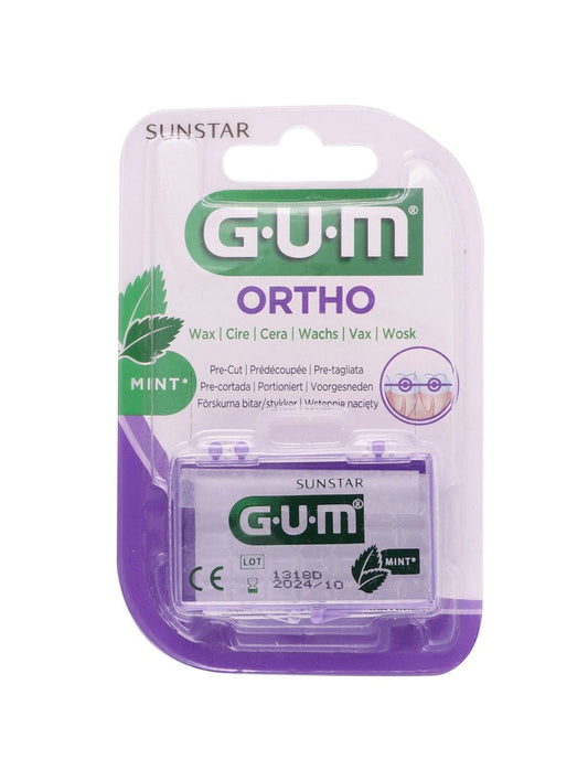 GUM Purple Pre-Cut Mint Orthodontic Wax, 1 Piece - Makkah Pharmacy